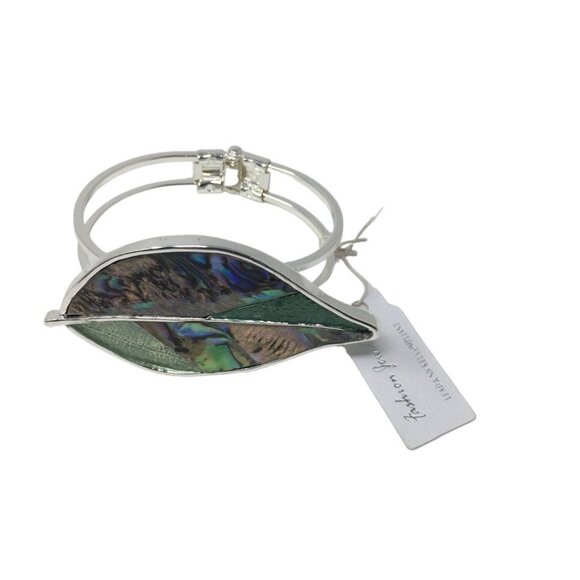 Fashion Jewelry Genuine Abalone Fashion Bangle- New with Tags - Picture 1 of 11